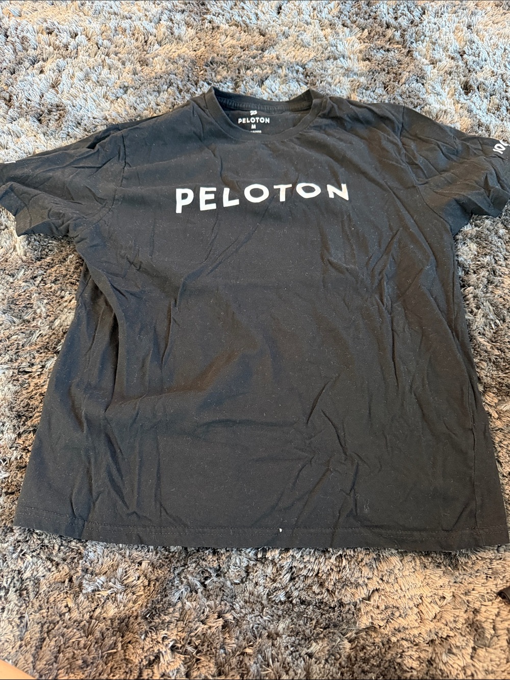 Peloton Black Short Sleeve Logo Tee
